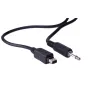 JJC Olympus Trigger cable for PocketWizard PW-J1 with USB Type-B and 3.5mm audio jack connectors