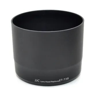 JJC ET-73B Canon Lens Hood Black LH T73B for Canon EF 70-300mm F/4.0-5.6L IS USM, cylindrical sun hood with matte finish and recessed interior for glare reduction