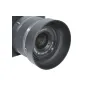 Nikon lens hood JJC HB-N101 (LH-N101) attached to a camera lens, featuring a black design with textured grip and branding, providing UV protection and anti-flare capabilities.