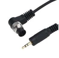 JJC JF-G Remote Cable B Nikon - Vērsts kabelis ar sudraba savienotāju un 3,5 mm audio jackJJC JF-G Remote Cable B Nikon - Vērsts kabelis ar sudraba savienotāju un 3,5 mm audio jack
