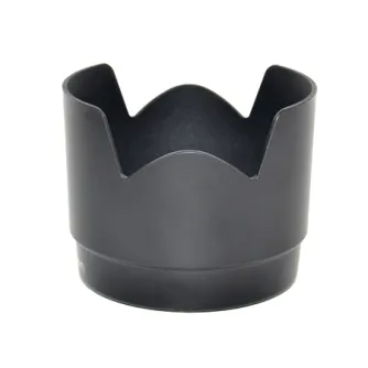 JJC ET-74 (Tulp) Canon lens hood - Black lens hood with a textured surface and scalloped design for Canon lenses.
