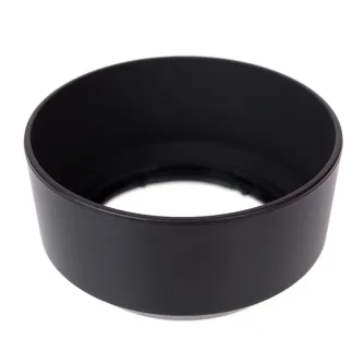 Black JJC Olympus LH-J40B lens hood for Olympus M.Zuiko 45mm F/1.8, designed to prevent lens flare and overexposure.