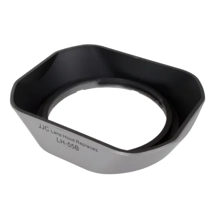 JJC Olympus lenshood LH-55 Zilver LH J55C Silver