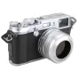 Серебряный JJC LH-JX100II Fuji бленда для камеры Fujifilm Finepix X100 - Бленда с кожаным ремешком