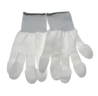 VSGO Anti-static Cleaning Gloves White DDG 1 - 100% nylon gloves with reinforced fingertips for dust-free photo equipment handlingVSGO Anti-static Cleaning Gloves White DDG 1 - 100% nylon gloves with reinforced fingertips for dust-free photo equipment handling