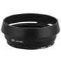JJC LH-JX100 Fuji объективный капюшон черный - капюшон для Fujifilm Finepix X100 с круглой формой, слегка расклешенным краем и углубленной внутренней частью, с белыми текстовыми отметками.