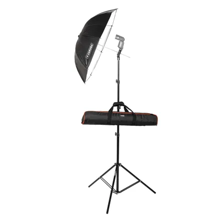 Caruba Umbrella Speedlite Kit 83cm (inclusief tas) SK U43