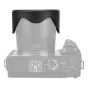 JJC LH-JDC100 lens hood and filter adapter for Canon cameras, protecting the lens from unwanted light and damage