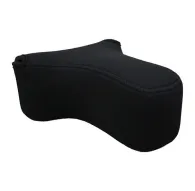 JJC Neoprene Camera Pouch OC-S3BK - Protective camera pouch with Velcro closure and elastic neoprene material for shock and scratch protection.JJC Neoprene Camera Pouch OC-S3BK - Protective camera pouch with Velcro closure and elastic neoprene material for shock and scratch protection.