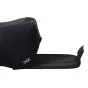 JJC OC-MC0BK Neoprene Kameras Kaste - Melna, sānu skats, Velcro atloks, elastīgs neoprenes materiāls, kameru siksnas piestiprināšana, viegla un kompakta konstrukcija