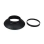 JJC EN-5K Nikon Eyecup - Soft Silicone Replacement for Nikon D5/D500/D3/D2/D4 Cameras, Ergonomic Design for Comfortable Viewfinder Use