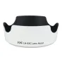 JJC LH-63C Lens Hood for Canon EF-S 18-55mm F/3.5-5.6 STM - White lens hood with protective design
