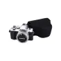 JJC Neoprene Camera Pouch OC-F1BK - Protective camera bag with Velcro closure and internal strap for cameras up to 84x127x85mm.