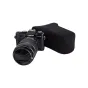JJC OC-F3BK Neoprene kamera pocks - melns neoprēna kamera pocks ar Velcro aizdari, paredzēts Fujifilm X-T10 un citām kompaktajām kamerām.