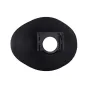 JJC EC-EGG Canon Eyecup - Melna apaļa silikona eyecup, kas paredzēta Canon kameras vizuālajiem atslēgām, ar centrālo kvadrātveida rāmi un mīkstu matētu apdari.