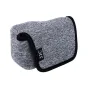 JJC Neoprene Camera Pouch OC-S1BG - Protective camera pouch with Velcro closure, featuring a textured surface and brand logo.