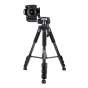 JJC TP-P1 Professional Portable Tripod with 3-way head and quick coupling plate for camera mounting