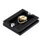 JJC Quick Release Plate CP-5 with textured anti-slip surface and Arca Swiss compatibility