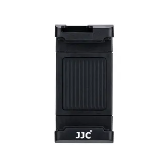 JJC Smart Phone Clip SPC-1A Black - Secure smartphone attachment for selfie sticks and tripods with adjustable 56-105mm reach.