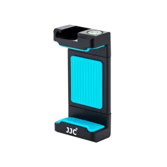 JJC Smart Phone Clip SPC-1A Blue - Regulējams mobilā telefona klips ar 1/4 vītni, auksto pēdu un pretslīdes spilventiņiem drošai piestiprināšanai pie statīviem vai selfie nūjām