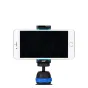 JJC Smart Phone Clip SPC-1A Blue надежно удерживает смартфоны для селфи-палок или штативов с регулируемой шириной 56-105 мм.