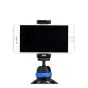 JJC Smart Phone Clip KTP-SP1B Black droši tur iPhone vai citu viedtālruni uz statīva ar regulējamu 56-105 mm sasniedzamību un aukstā pēda saderību.