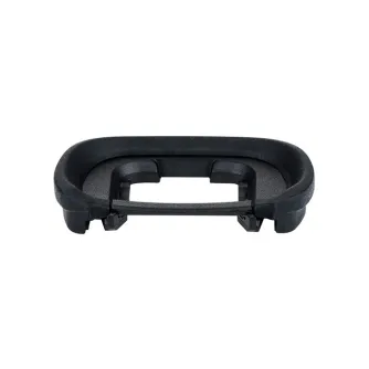 JJC ES-EP18 Eyecup - Black silicone eyecup designed for camera viewfinders, featuring a rectangular opening and curved edges.