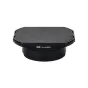 JJC LH-JX100FII lens hood - Black hexagonal lens hood with textured surface and white 'JJC LH-JX100FII' text, featuring a matte finish.