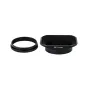 JJC LH-JX100FII lens hood - Black, high-quality aluminum alloy with matte finish, designed for Fujifilm compact cameras.