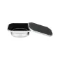 Silver JJC LH-JX100FII lens hood with black matte interior, detachable black cap, and adapter ring for Fujifilm X100 series cameras