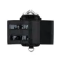 JJC HRP-H4N Handy Recorder Pouch, black belt bag with transparent windows, D-ring and mounting clip, designed for Zoom H4N audio recorder