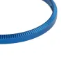 Blue lens decoration ring for Ricoh GR III camera, aluminum, textured design, replacement for GN-1 ring cap