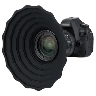 JJC Silicone Lens Hood LH-ARS 53mm-72mm - Flexible silicone protection for DSLR lenses with a scalloped design.