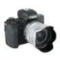 JJC EW-53 Canon Lens Hood - Gray, 49mm, prevents stray light, compatible with Canon EF-M 15-45mm f/3.5-6.3 STM lens