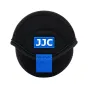 JJC JN-62X40 Mirrorless Lens Pouch - Black, featuring a carabiner and elastic neoprene material for protection