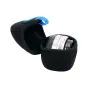 JJC JN-62x40 Mirrorless Lens Pouch with carabiner, open to reveal lens inside