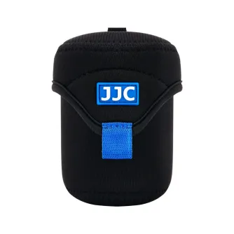 JJC JN-65X78 Mirrorless Lens Pouch - Black, 5mm Neoprene, Carabiner Attachment, Dust and Scratch Protection