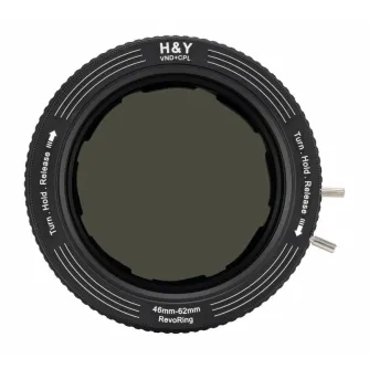 Адаптеры - H&ampY H&Y Revoring 46-62 mm adjustable filter adapter with ND3-1000 gray filter and CPL polarizing filter - быстрый заказ от производителя