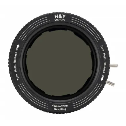 H&Y H&Y Revoring 46-62 mm adjustable filter adapter with ND3-1000 gray filter and CPL polarizing filter