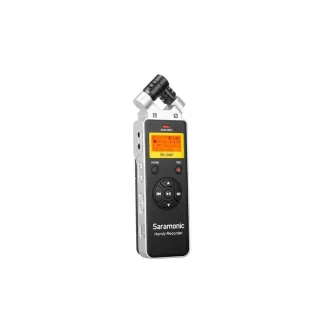 Saramonic SR-Q2M metāla audio ierakstītājs ar iebūvētu X/Y stereo mikrofonu un digitālo LCD ekrānu profesionālai ierakstīšanai lauka apstākļos