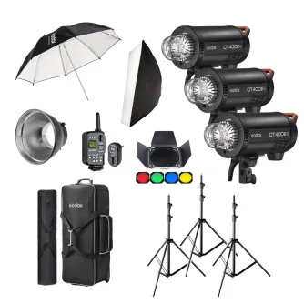 Studio flash kits - Godox QT400IIIM D Trio Studio Kit - quick order from manufacturer