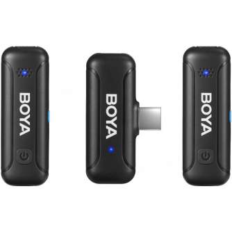 Bezvadu piespraužamie mikrofoni - Boya bezvadu mikrofons BY-WM3T2-U2 V2.0 USB-C - perc šodien veikalā un ar piegādi