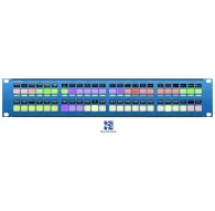 Skaarhoj Rack Fly Duo with Blue Pill Inside - Universal control panel featuring 48 programmable buttons, OLED displays, and integrated Blue Pill hardware for video mixing.Skaarhoj Rack Fly Duo with Blue Pill Inside - Universal control panel featuring 48 programmable buttons, OLED displays, and integrated Blue Pill hardware for video mixing.