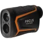 Лазерный дальномер FOCUS OPTICS Track 1000m RF с 6× увеличением, призмами BaK-4 и покрытием FMC для точных измерений до 1000 метров. Компактный, прочный дизайн с оранжевыми акцентами и двумя объективами.