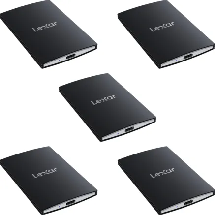 LEXAR SSD SL500 / USB3.2 GEN2X2 UP TO R2000/W1800 // 5-PACK W./ 4X 1TB + 1X 2TB LSL500-5PACK