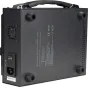 NANLITE 26V Dual V-Mount Battery Charger with handle, ventilation grilles, and power switch for professional camera battery charging