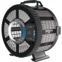 NANLUX FL-35E моторизированный френель 15-46 мм для Evoke 2400B, с круглой передней решеткой, серебряными сотами по бокам, черной панелью управления с синими кнопками, верхней ручкой и прочной подставкой, подчеркивающей переднее
