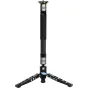 SIRUI carbon fiber monopod extension tube with quick-release ends for seamless compatibility with SVM-145/165 monopods and tabletop tripods