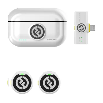 Bezvadu piespraužamie mikrofoni - Hollyland Lark M2 with Lighting Plug (Duo,Ivory White) Lightning - perc šodien veikalā un ar piegādi