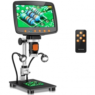 K&F Concept K&F 5 Inch Digital Microscope with Remote Control, 1000x Magnification, Plastic Stand, 1080 FHD USB GW45.0033